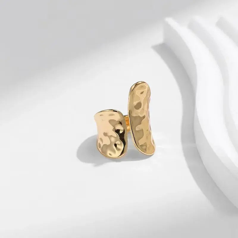 Bague Designer Dorée  bague LUNASTRAL