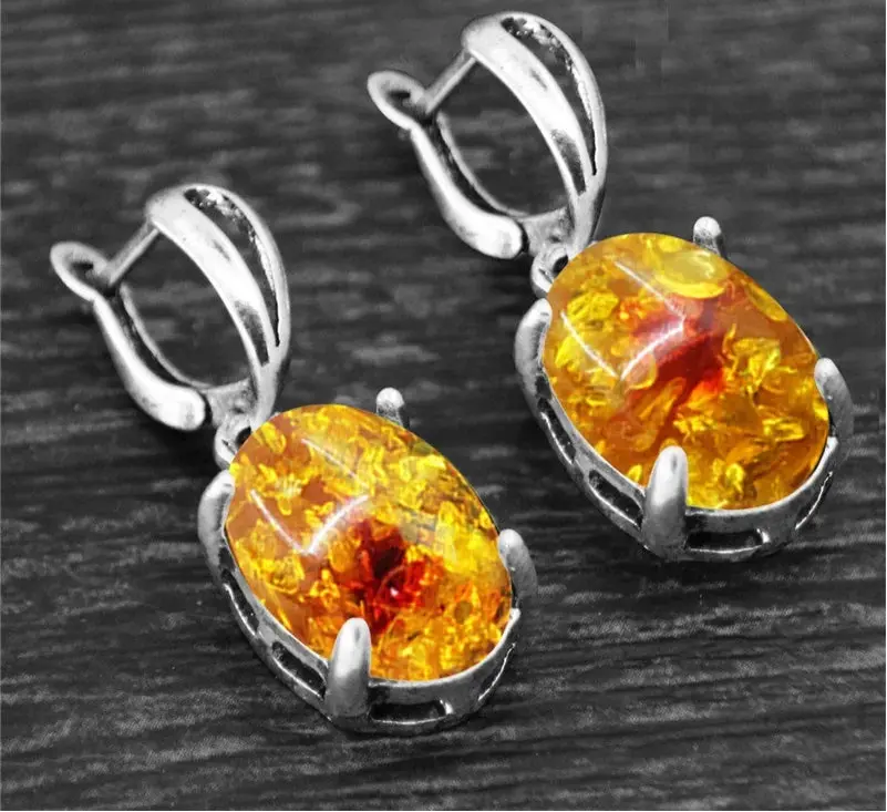 Boucles d’Oreilles en Pierres Naturelles  boucles d'oreilles LUNASTRAL