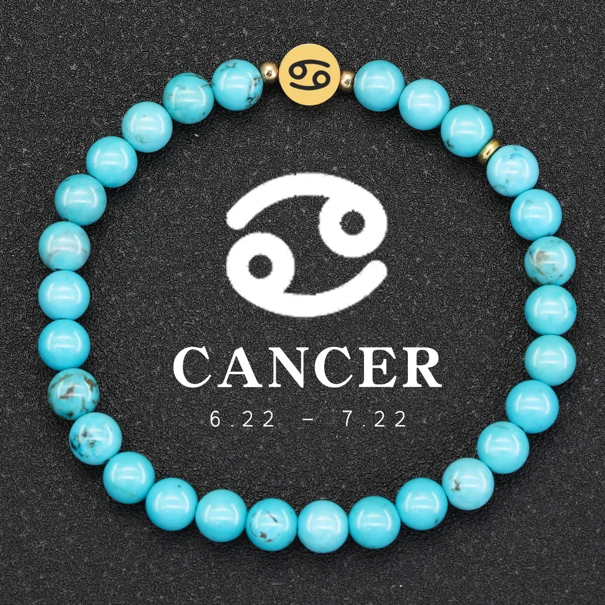 Bracelet 12 Signes Zodiaque en Turquoise  bracelet LUNASTRAL
