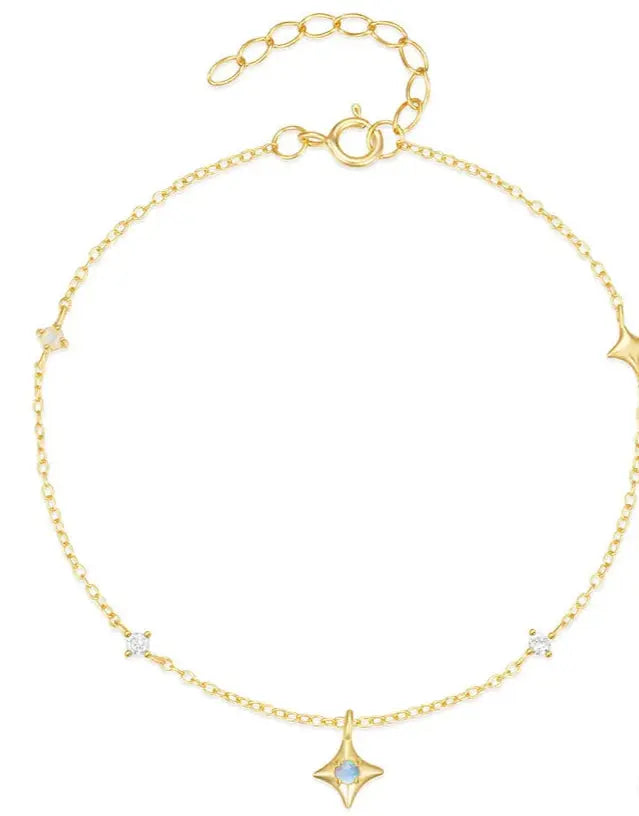 Bracelet Opale en Argent  bracelet LUNASTRAL