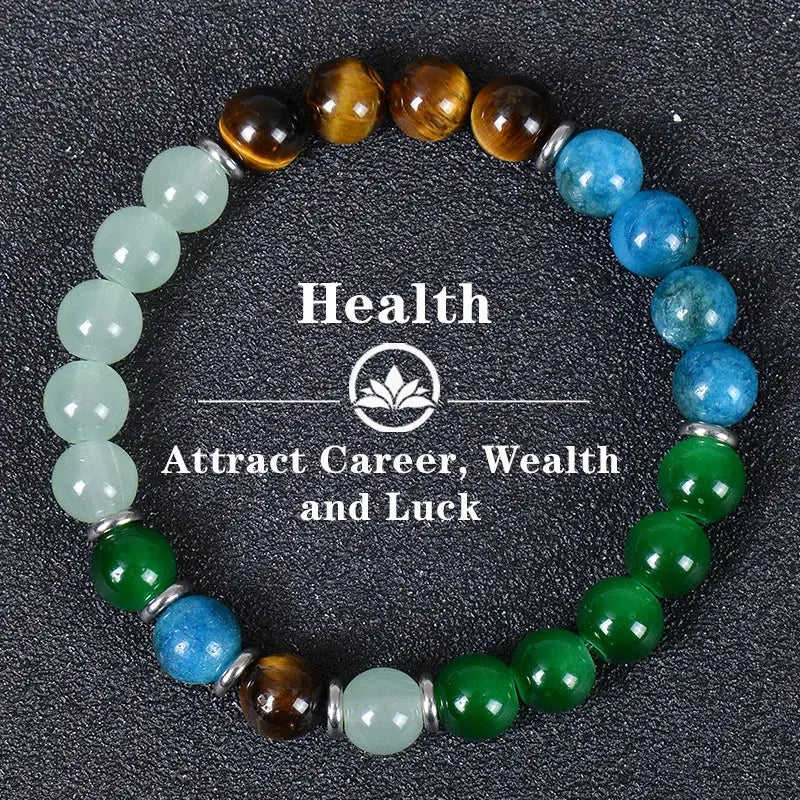 Bracelet en Quartz Aura et Sédiment Océanique  bracelet LUNASTRAL