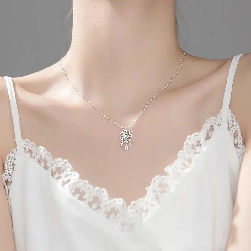 Collier Attrape-Rêves en Argent  collier LUNASTRAL