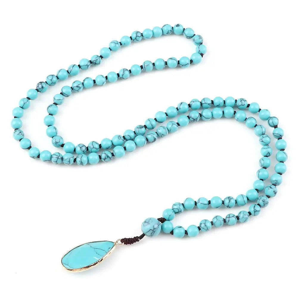 Collier Mala en Œil de Tigre  collier LUNASTRAL