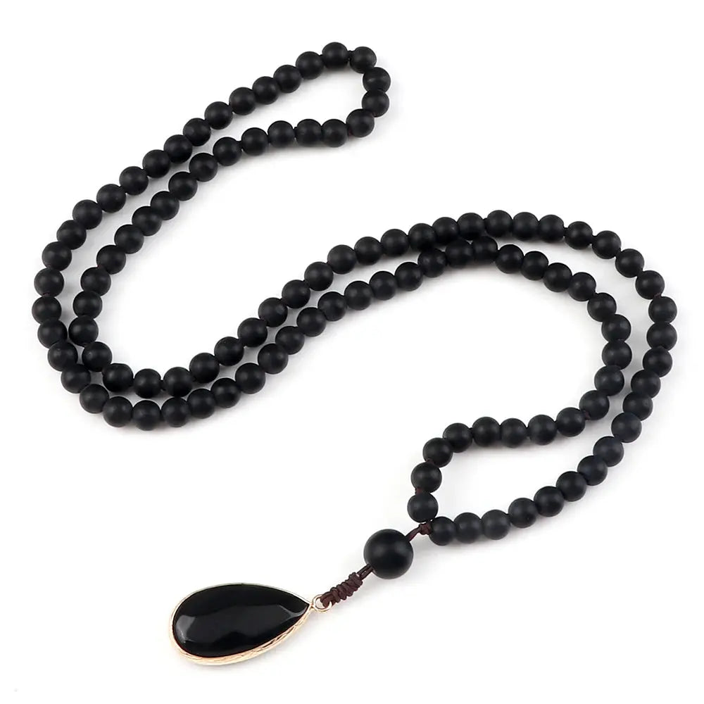 Collier Mala en Œil de Tigre  collier LUNASTRAL