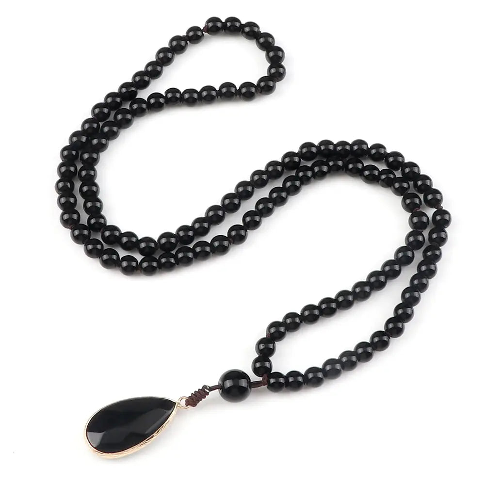 Collier Mala en Œil de Tigre  collier LUNASTRAL