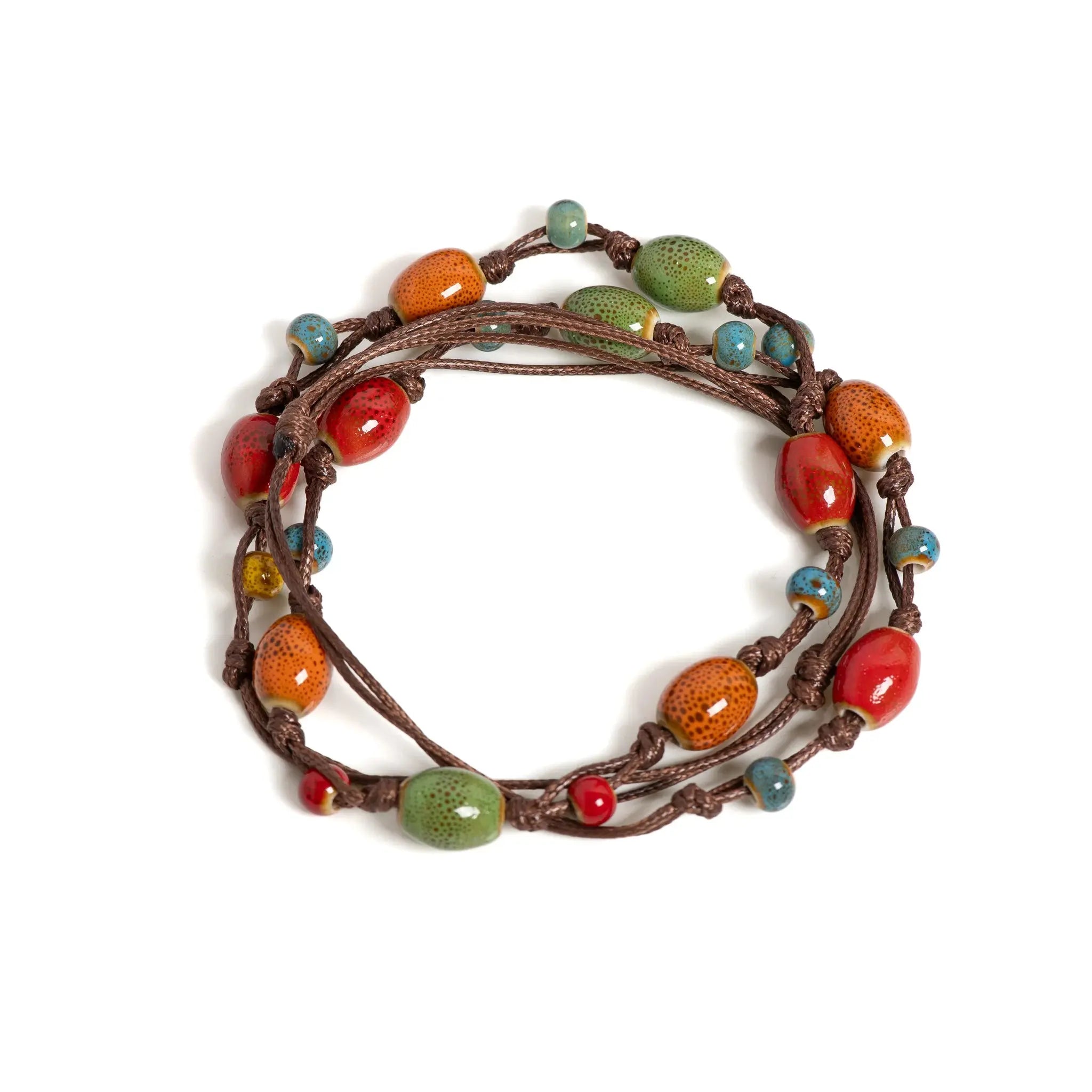 Collier et Bracelet en Céramique Colorée  collier LUNASTRAL