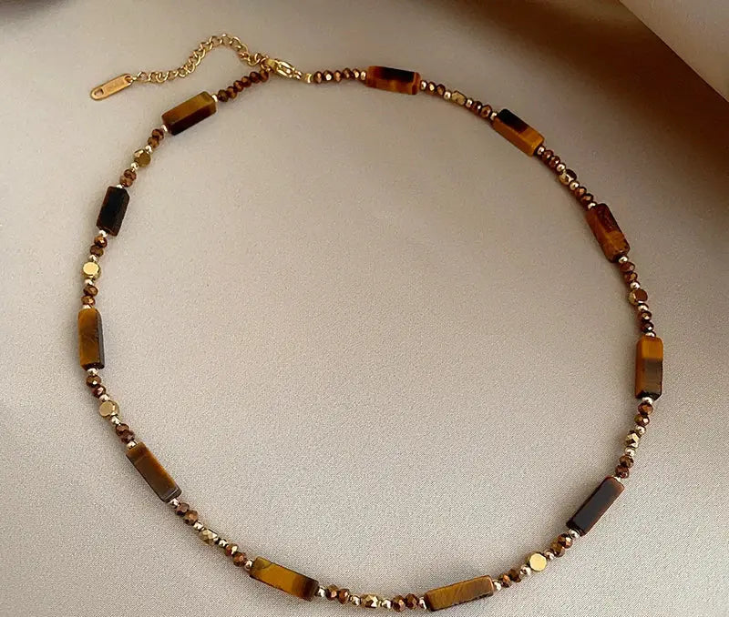 L'Œil de Tigre  collier LUNASTRAL