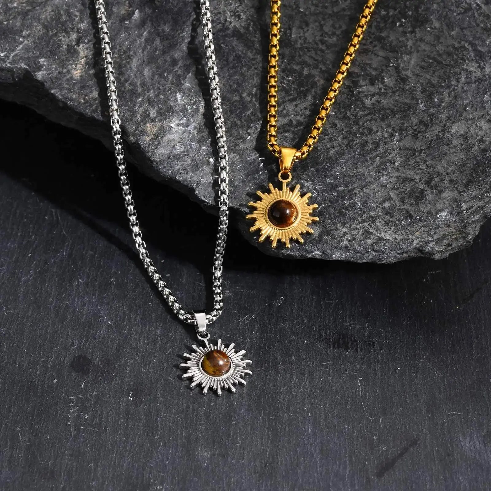 L'Oeil de Tournesol  collier LUNASTRAL