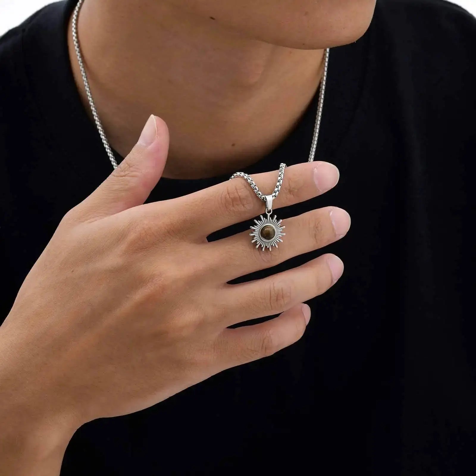 L'Oeil de Tournesol  collier LUNASTRAL