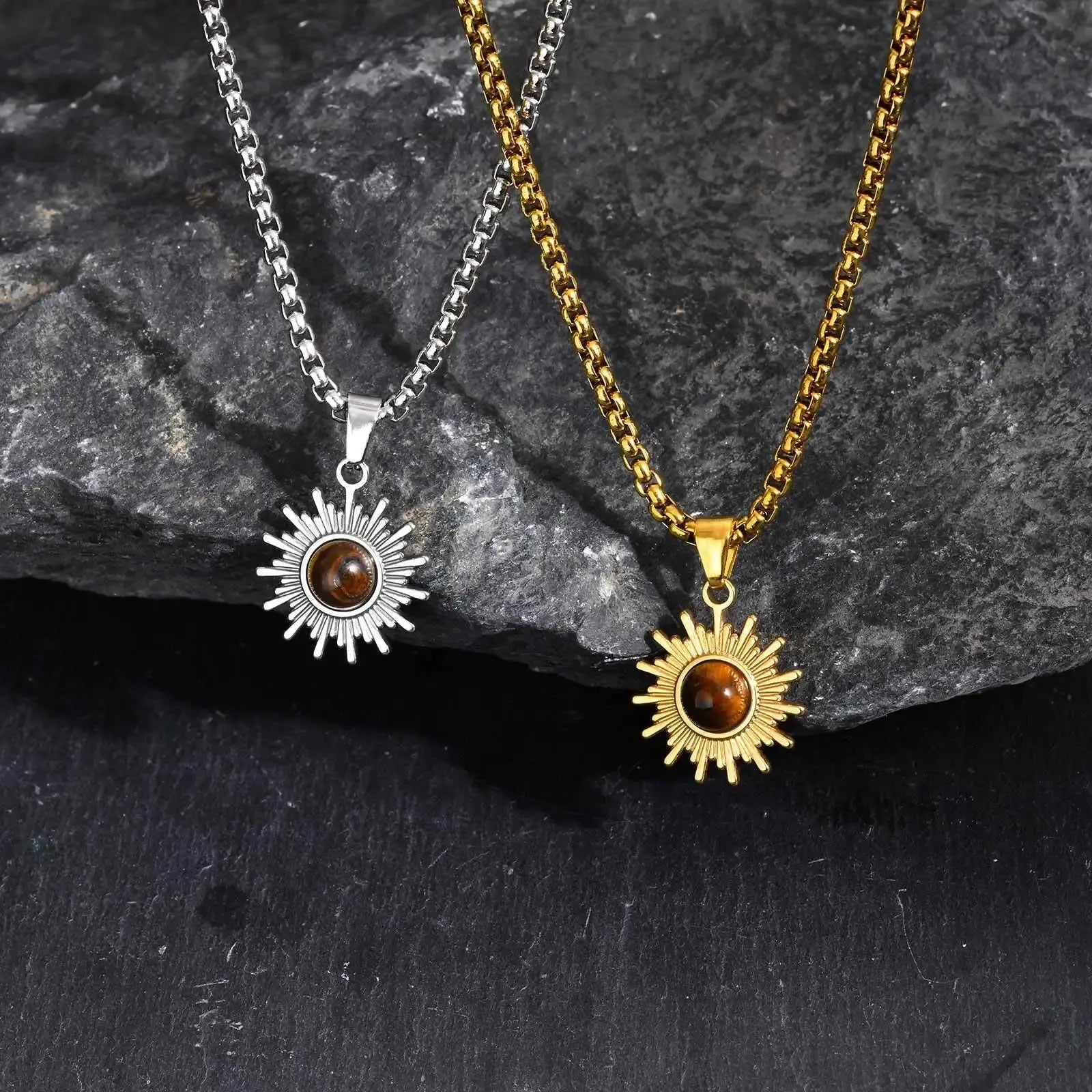 L'Oeil de Tournesol  collier LUNASTRAL