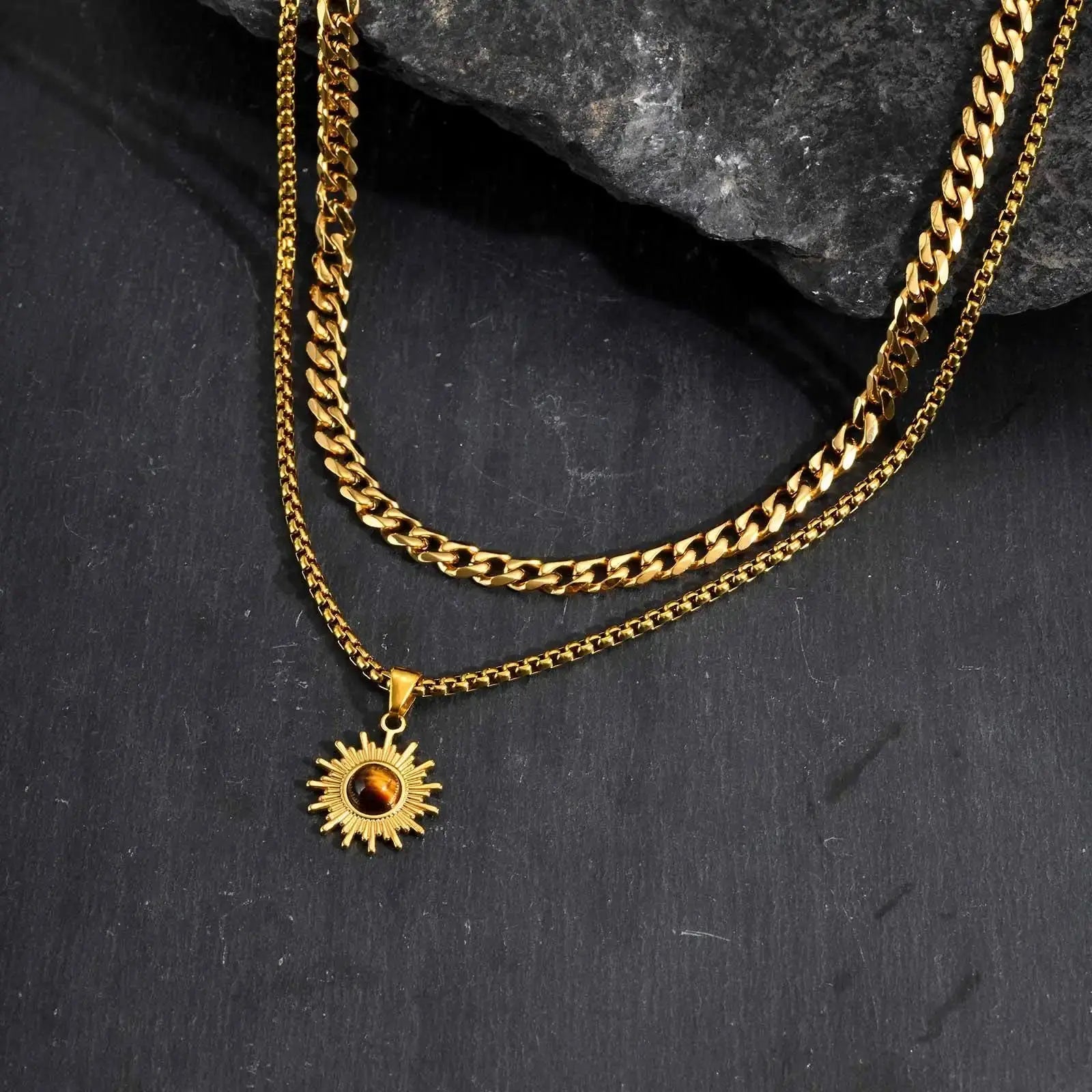 L'Oeil de Tournesol  collier LUNASTRAL