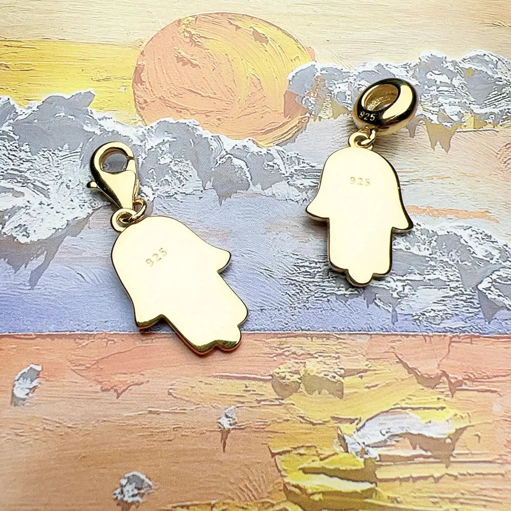 La Main de Fatima - Pendentif Argent Or LUNASTRAL
