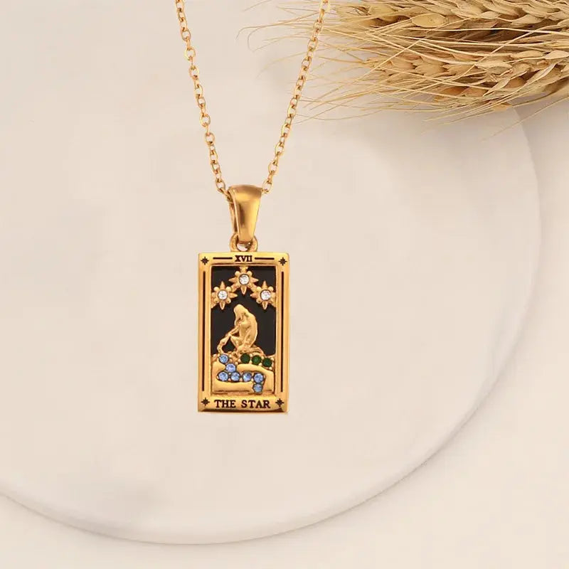 Collier Tarot Or – Porte-Bonheur LUNASTRAL