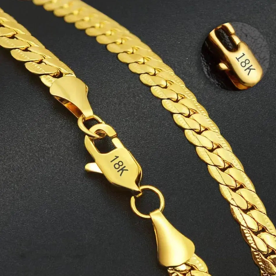 Collier Chaîne 925 Argent Sterling Plaqué Or 18K LUNASTRAL