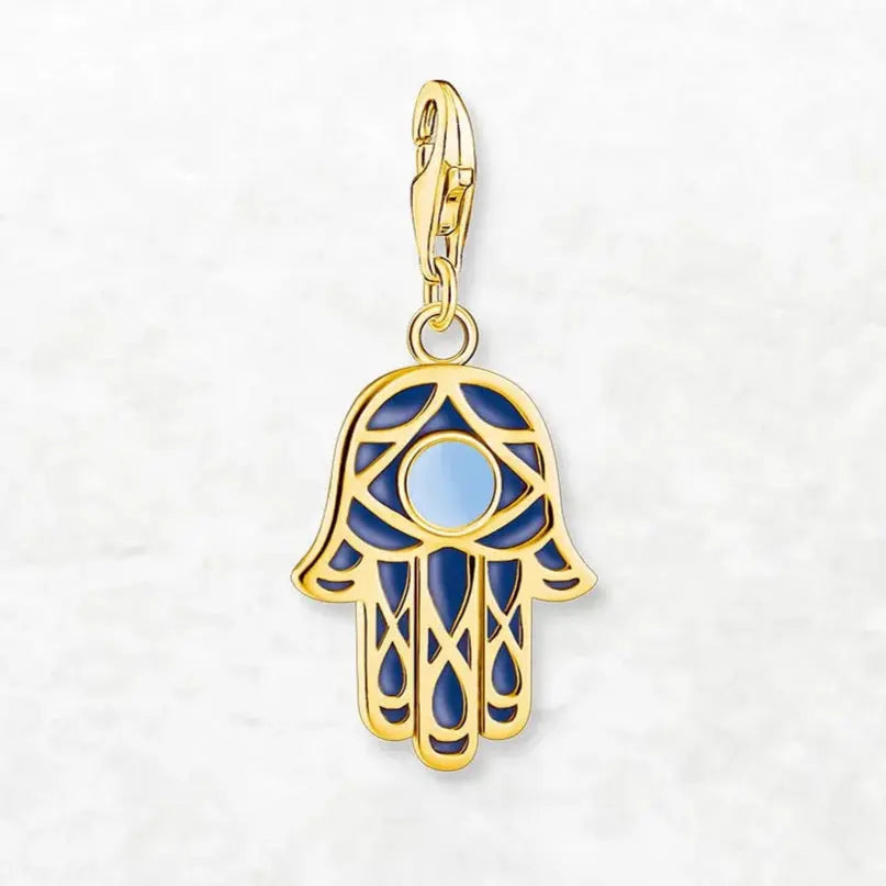 La Main de Fatima - Pendentif Argent Or LUNASTRAL