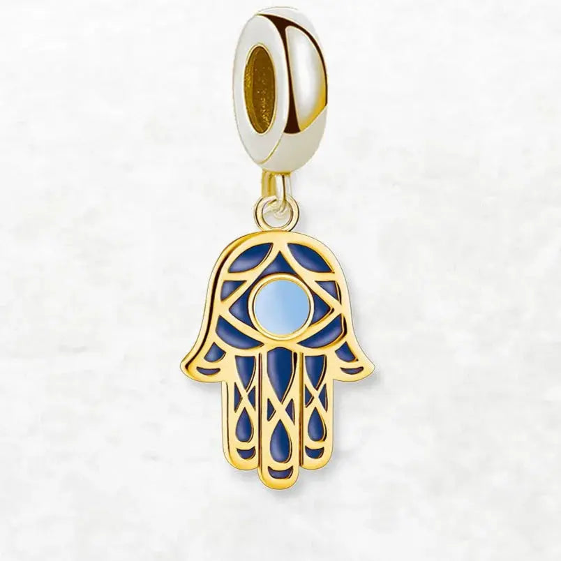 La Main de Fatima - Pendentif Argent Or LUNASTRAL