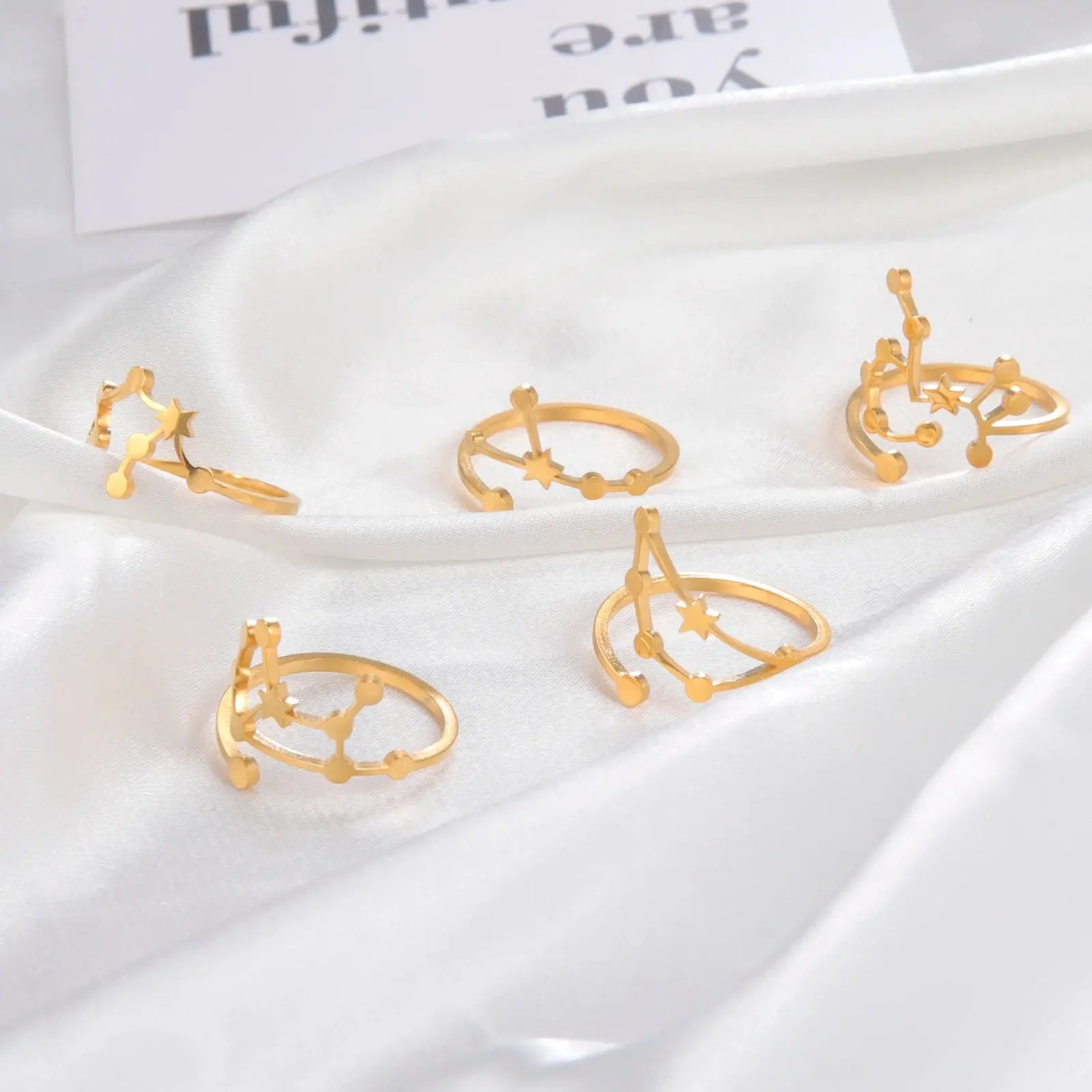 Bague Zodiaque 12 Constellations - Or LUNASTRAL