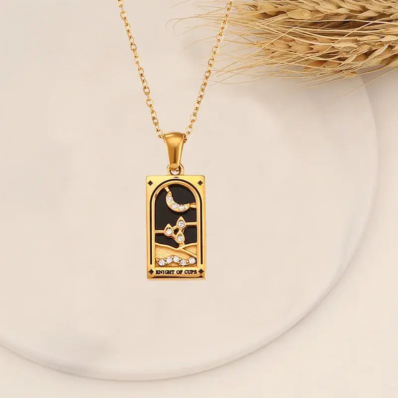 Collier Tarot Or – Porte-Bonheur LUNASTRAL