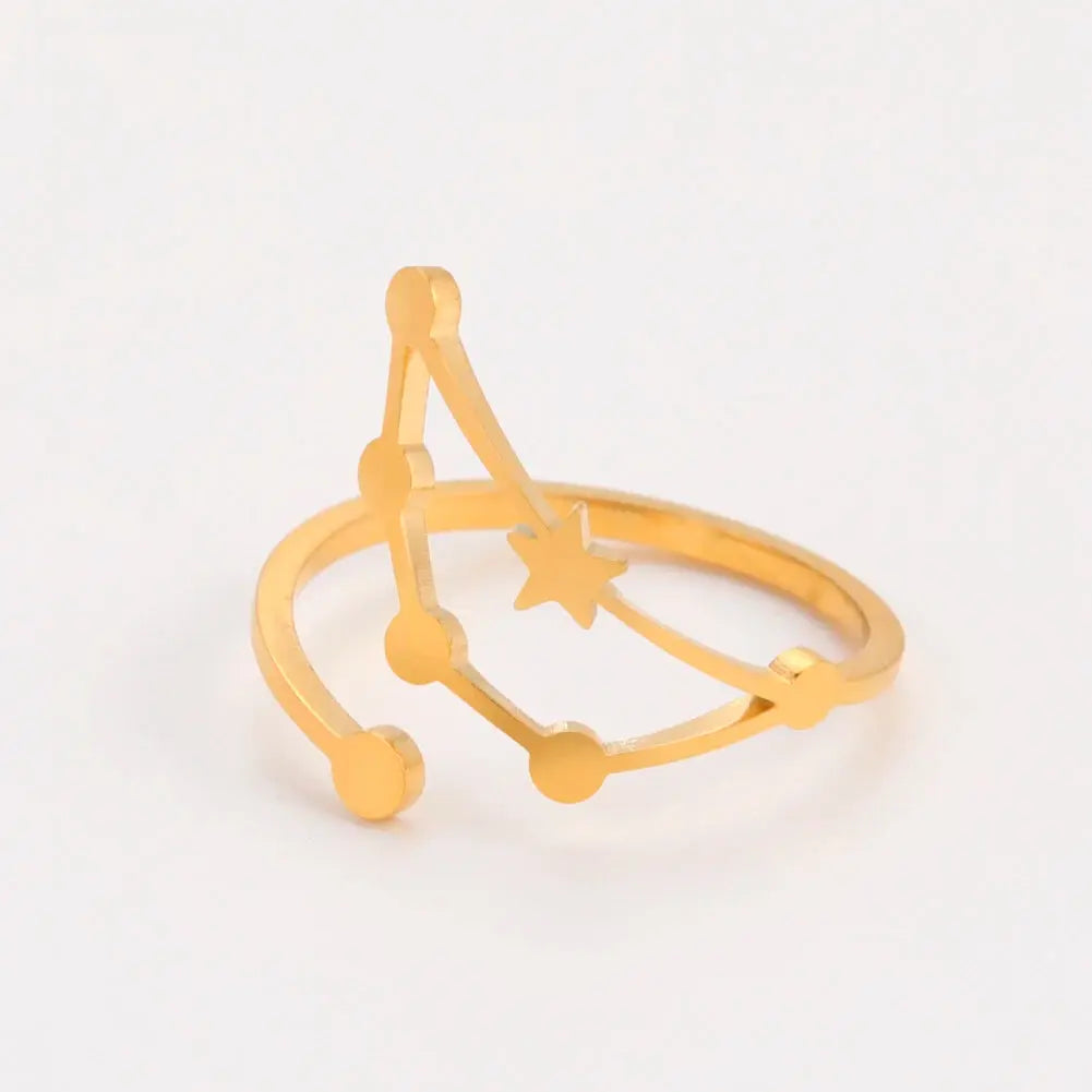 Bague Zodiaque 12 Constellations - Or LUNASTRAL