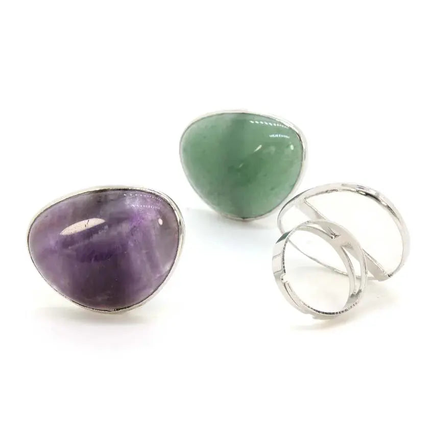 Bagues Énergétiques Avec Pierres Naturelles LUNASTRAL