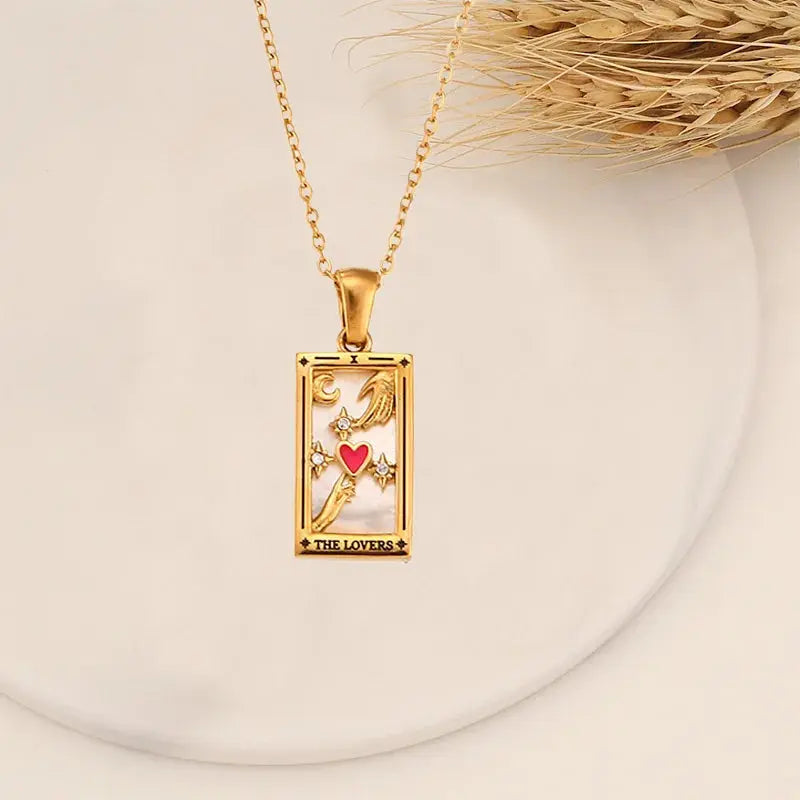 Collier Tarot Or – Porte-Bonheur LUNASTRAL