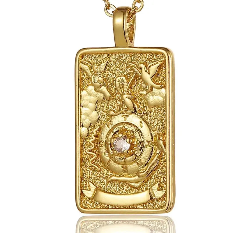 Collier Tarot Or – Porte-Bonheur LUNASTRAL