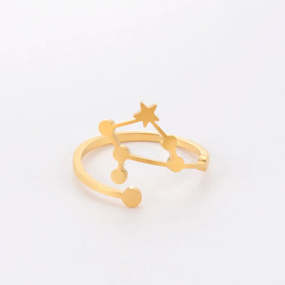 Bague Zodiaque 12 Constellations - Or LUNASTRAL