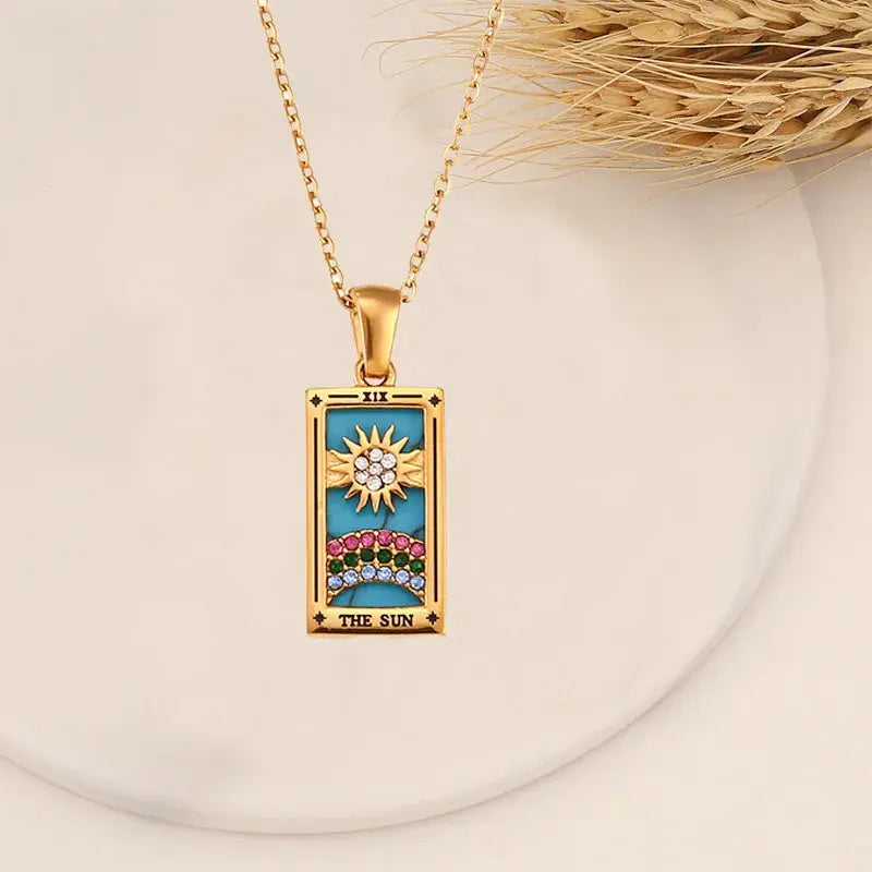 Collier Tarot Or – Porte-Bonheur LUNASTRAL