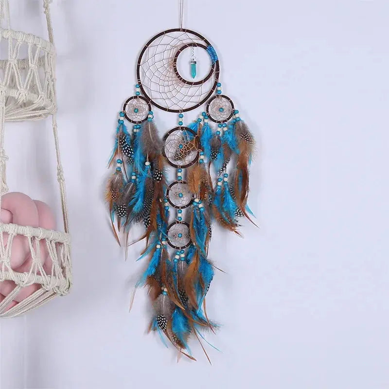 Attrape-Rêves Arbre de Vie et Pierres Naturelles  Amulette LUNASTRAL