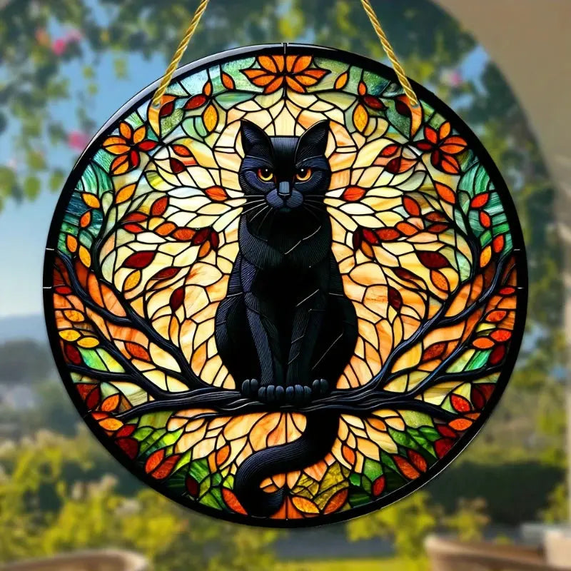 Attrape-Soleil – Chat Noir au Clair de Lune  déco LUNASTRAL