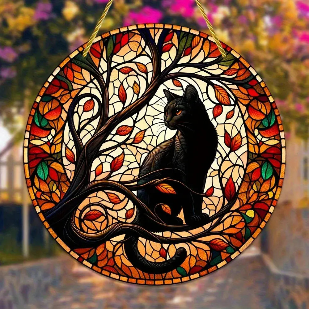Attrape-Soleil – Chat Noir au Clair de Lune  déco LUNASTRAL