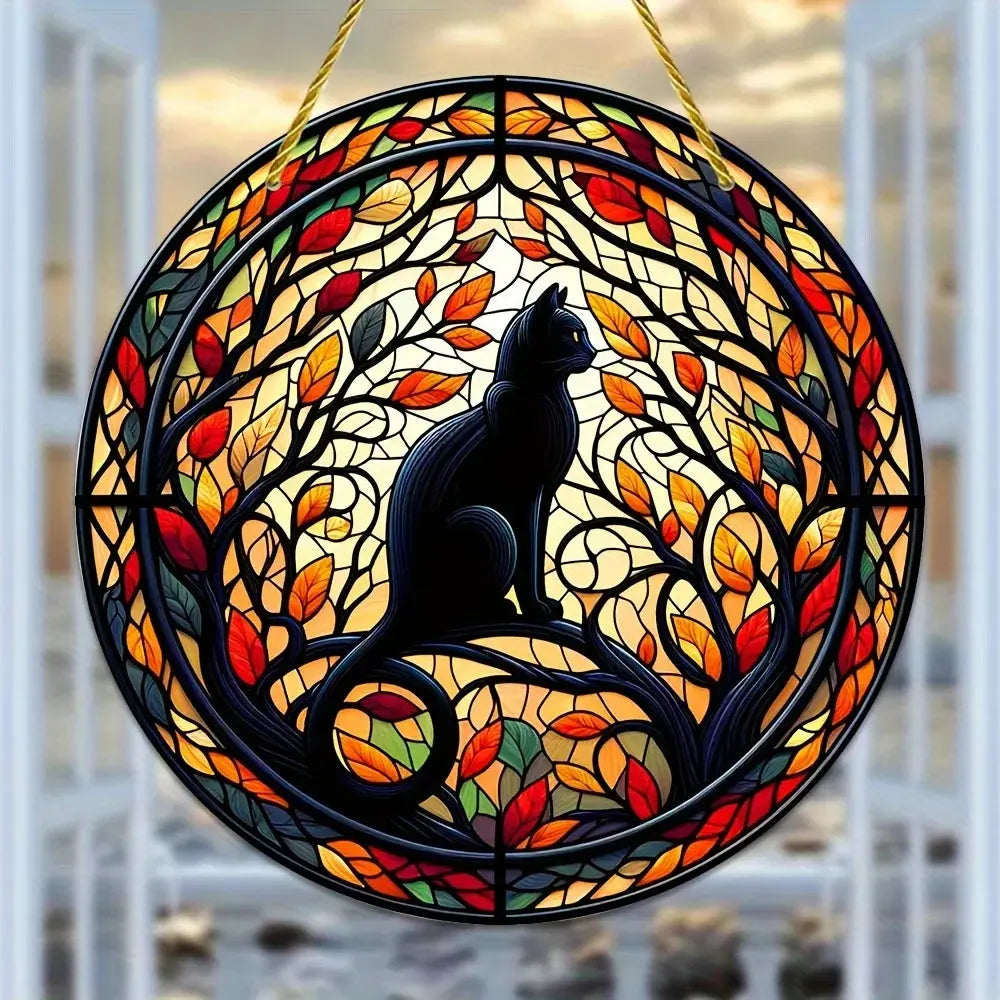 Attrape-Soleil – Chat Noir au Clair de Lune  déco LUNASTRAL