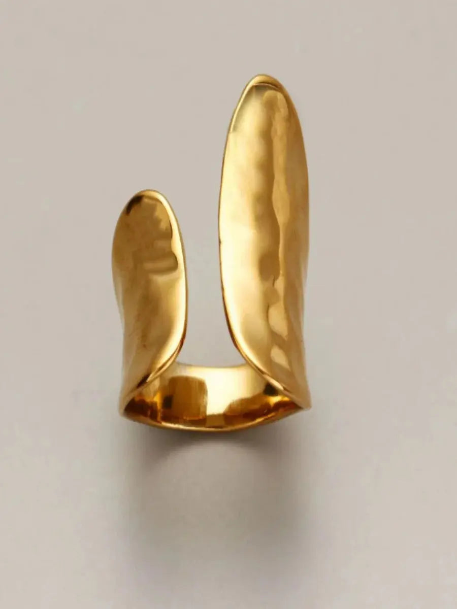 Bague Designer Dorée  bague LUNASTRAL