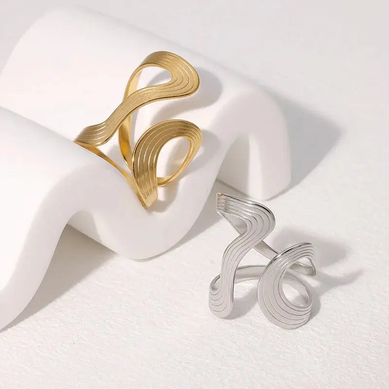 Bague Ondulée  bague LUNASTRAL