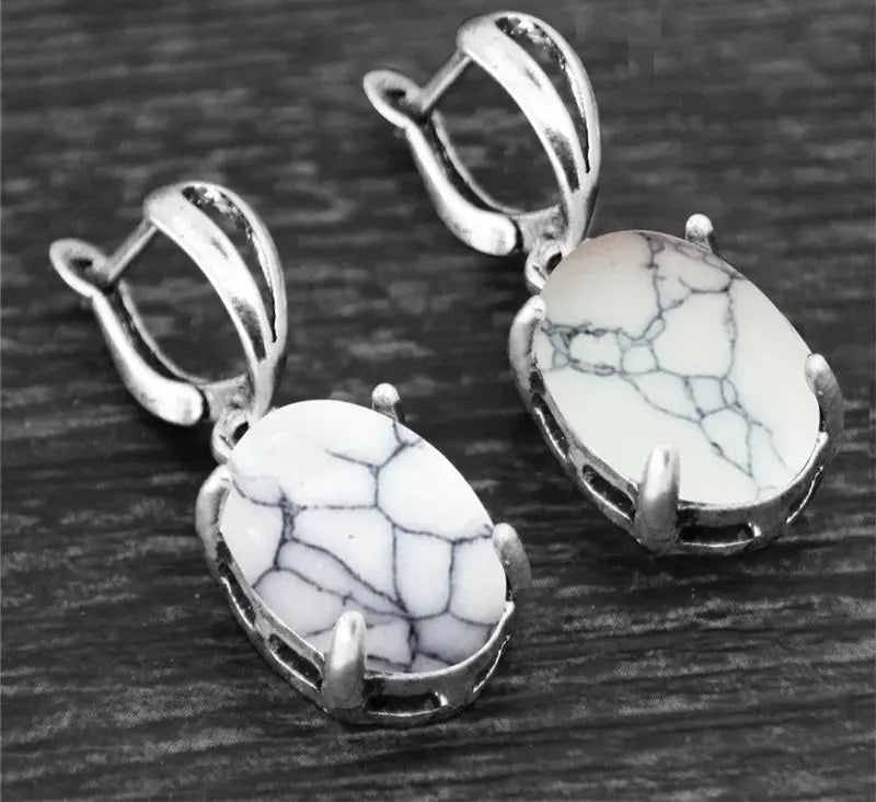 Boucles d’Oreilles en Pierres Naturelles  boucles d'oreilles LUNASTRAL