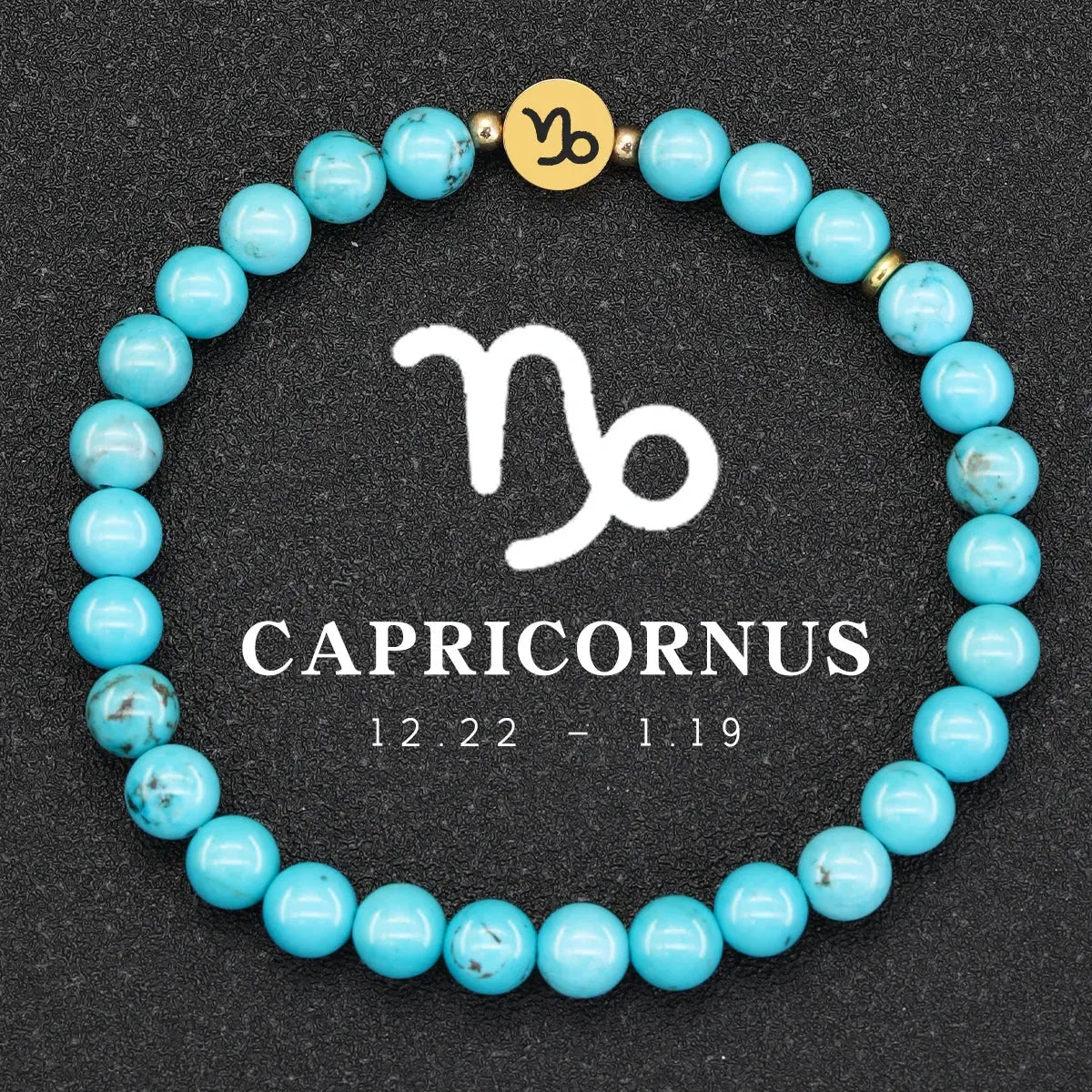 Bracelet 12 Signes Zodiaque en Turquoise  bracelet LUNASTRAL