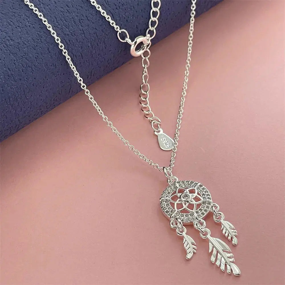Collier Attrape-Rêves Argent  collier LUNASTRAL