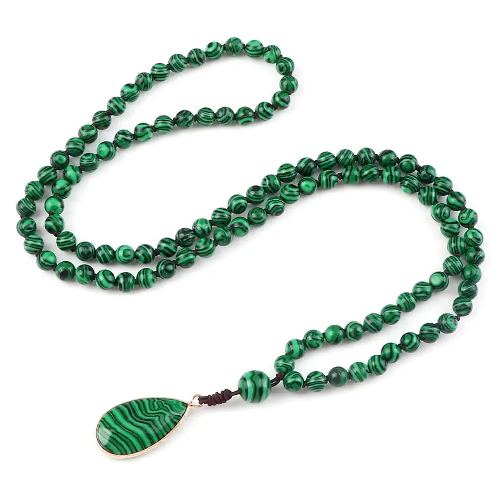 Collier Mala en Œil de Tigre  collier LUNASTRAL