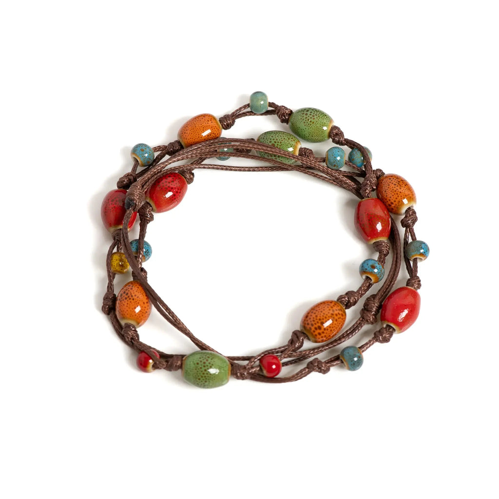 Collier et Bracelet en Céramique Colorée  collier LUNASTRAL