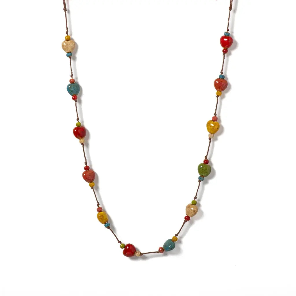 Collier et Bracelet en Céramique Colorée  collier LUNASTRAL