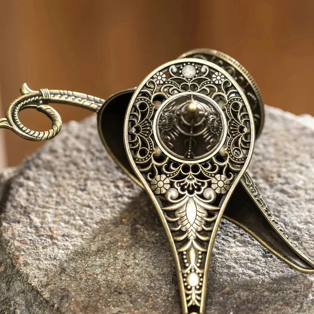 Durable Antique Style Incense Burner Air Purification Metal Aroma Furnace Gifts Wishing Aladdin Lamp Home Decor (Copie)  encens LUNASTRAL