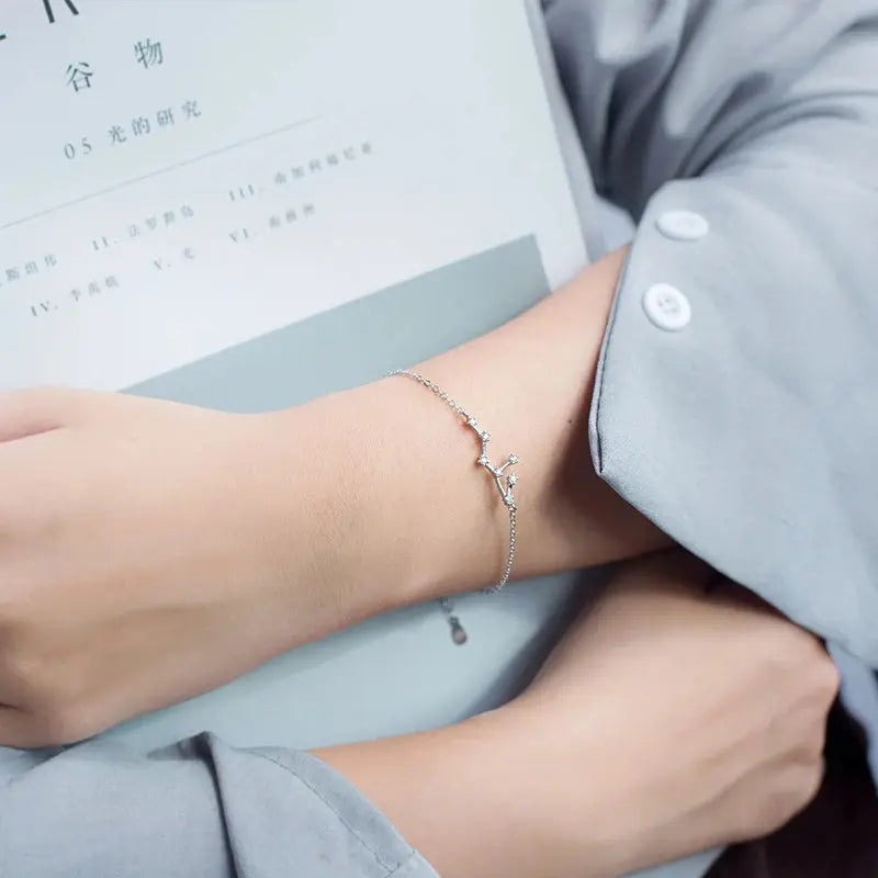 Bracelet Constellation Zodiaque – Argent LUNASTRAL