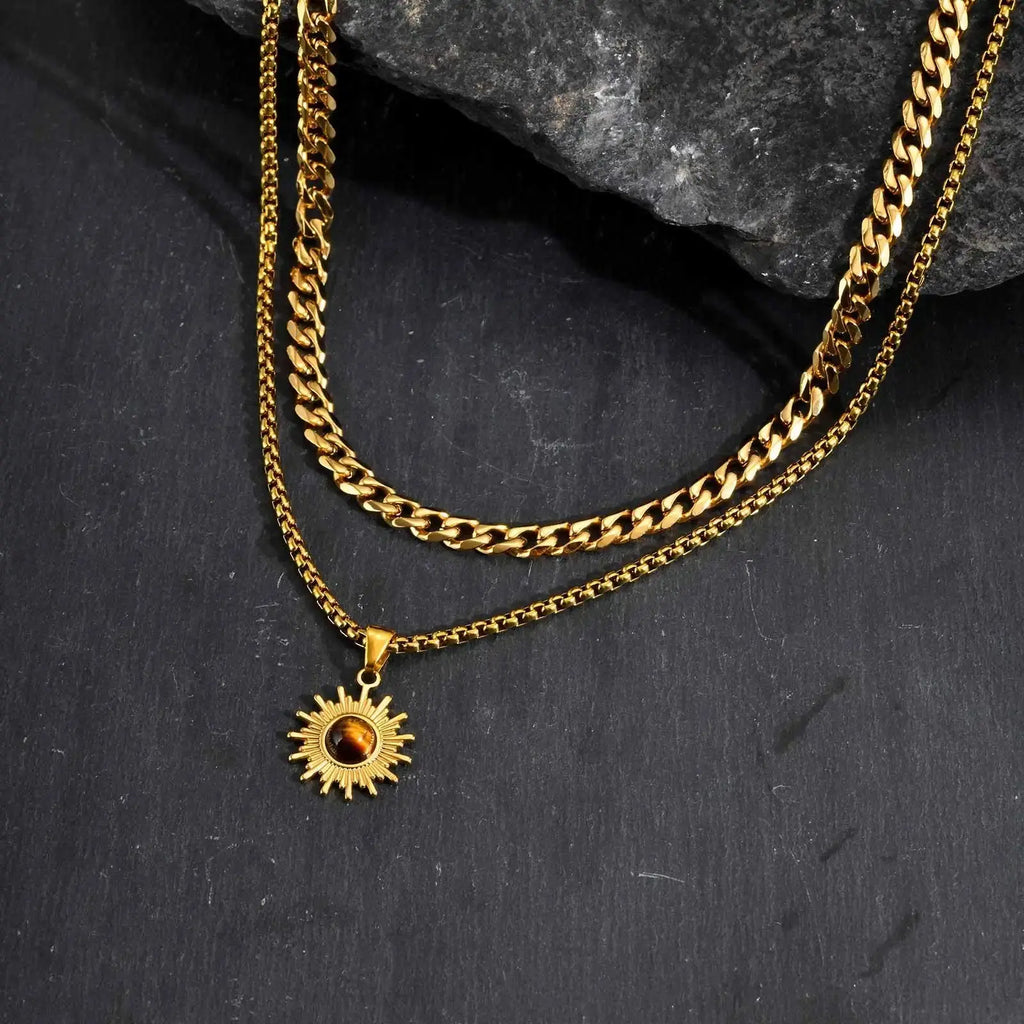 L'Oeil de Tournesol  collier LUNASTRAL
