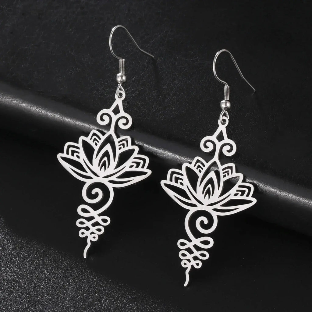 La Fleur de Lotus  boucles d'oreilles LUNASTRAL
