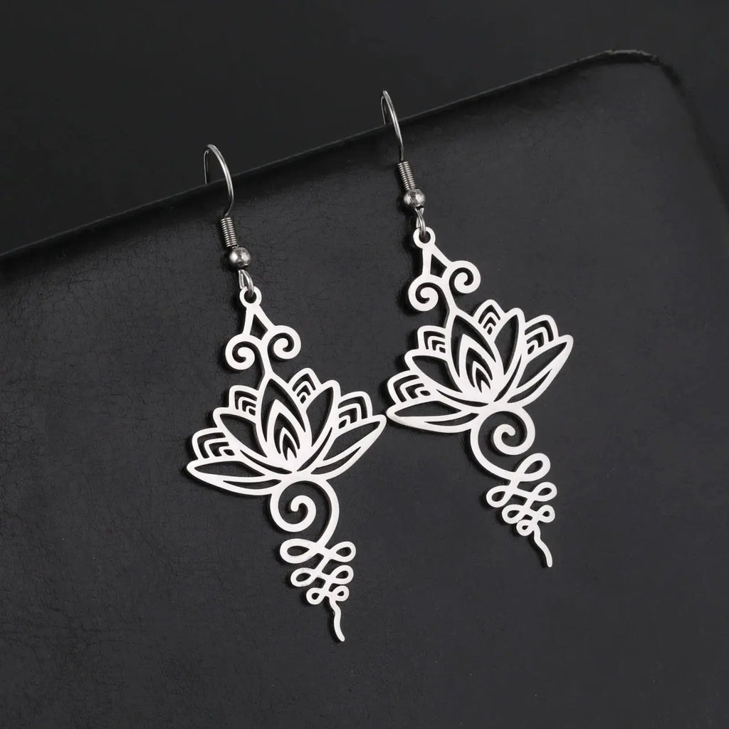 La Fleur de Lotus  boucles d'oreilles LUNASTRAL
