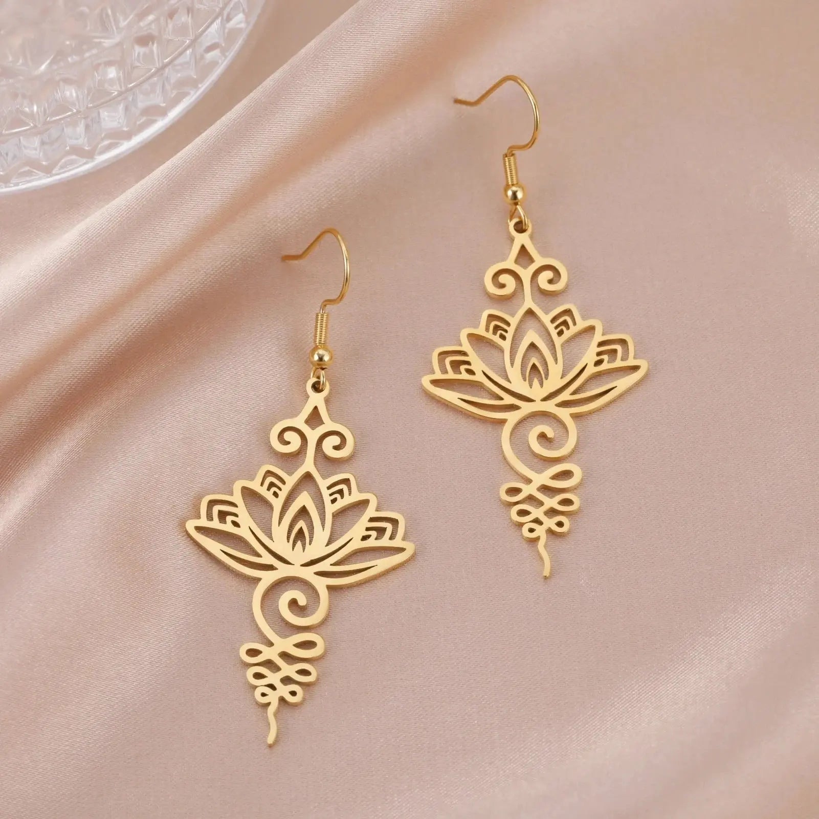 La Fleur de Lotus  boucles d'oreilles LUNASTRAL
