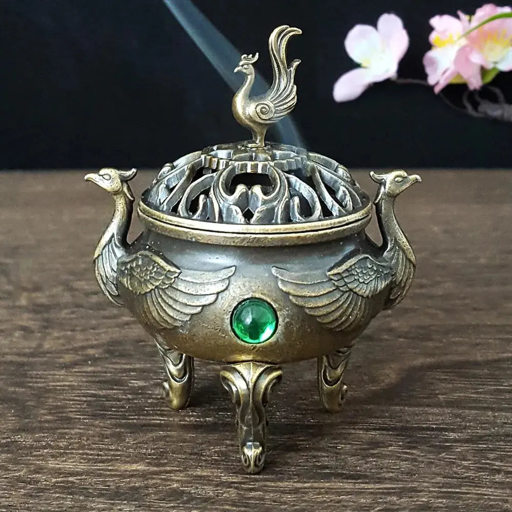 Brûleur d’Encens Phoenix en Bronze LUNASTRAL
