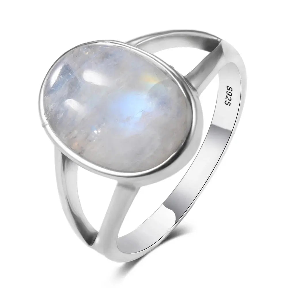 Bague en Argent Labradorite, Œil de Tigre ou Pierre de Lune LUNASTRAL