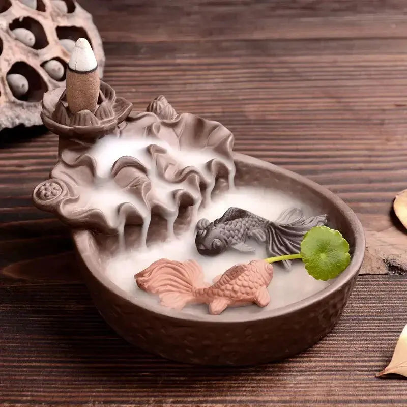 Cascade Lotus et Bassin à Poissons LUNASTRAL