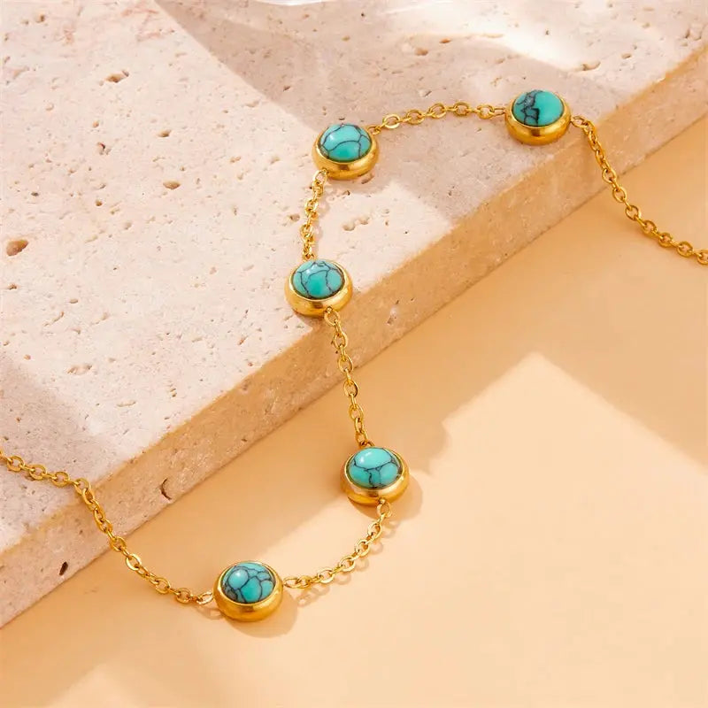 Ensemble Bijoux avec Turquoise LUNASTRAL